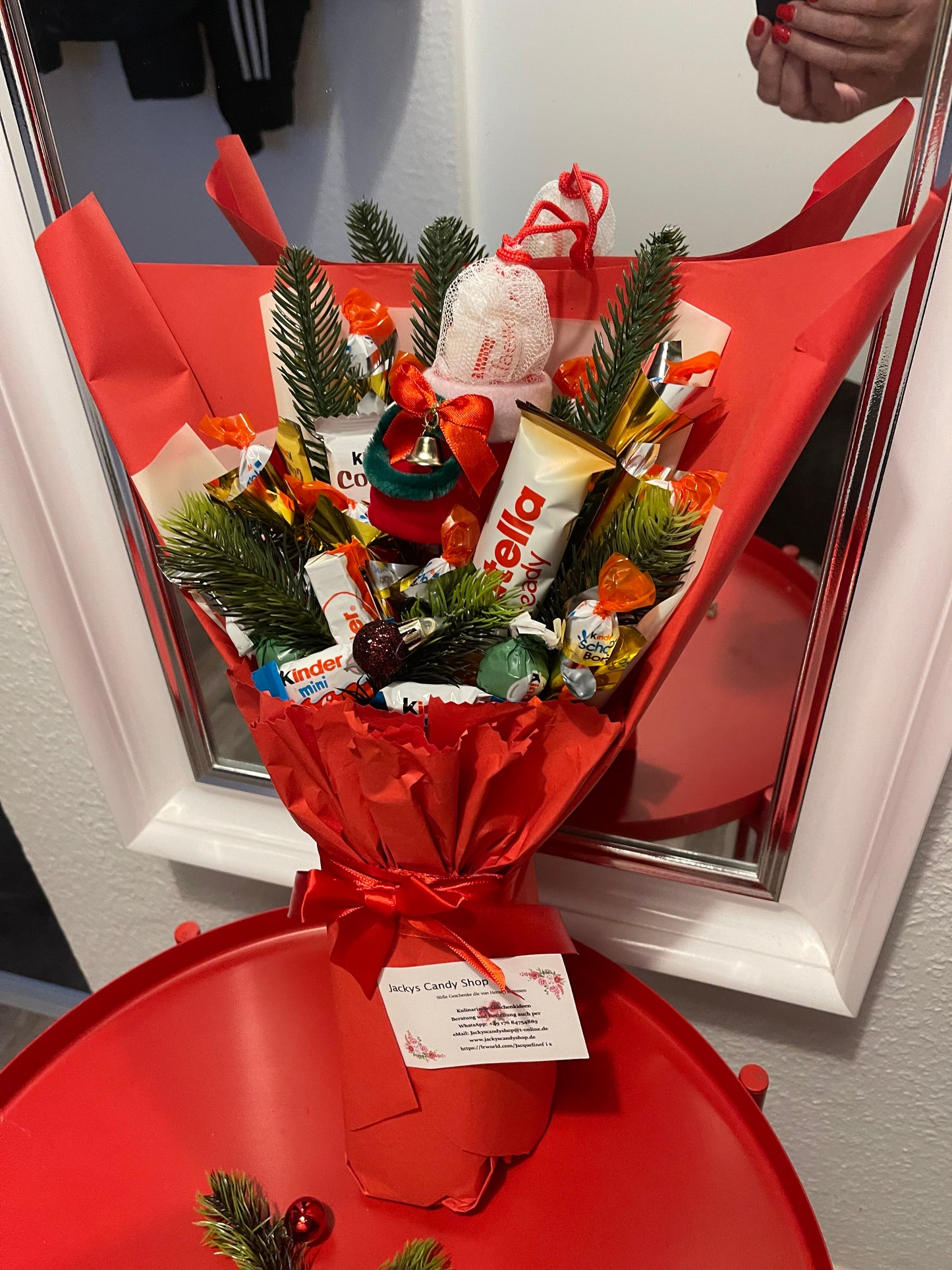 Essbarer Blumenstrauß mit Kinder-Schokolade "Nikolaus-Freude"