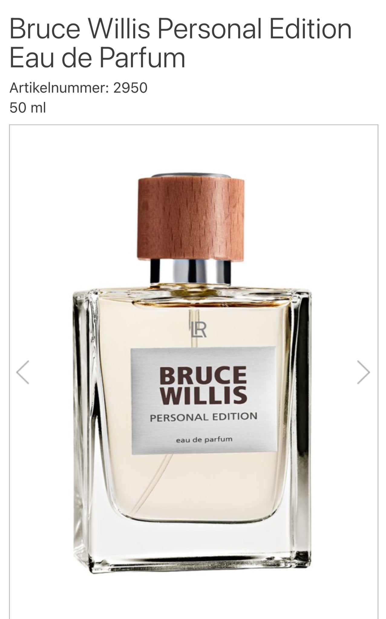 Hollywood-Glamour für den besonderen Mann „Bruce Willis Parfüm“