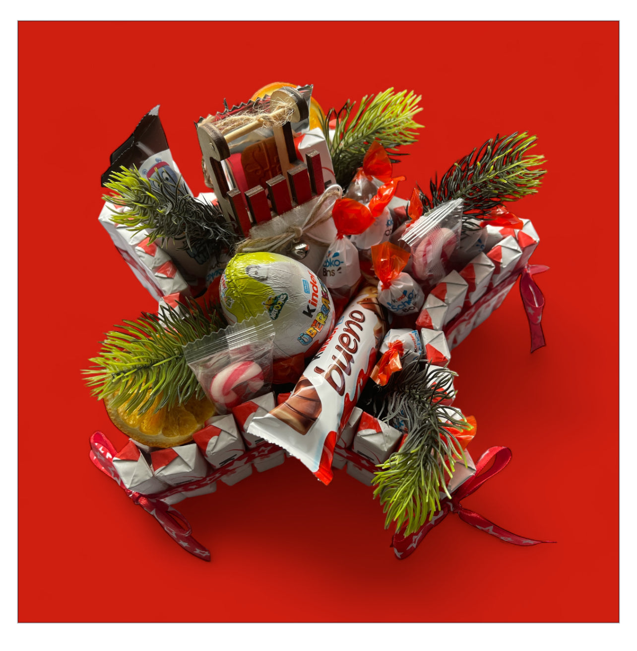 Kinderschokolade-Stern 25 cm  Einzigartiges Geschenk für Weihnachten