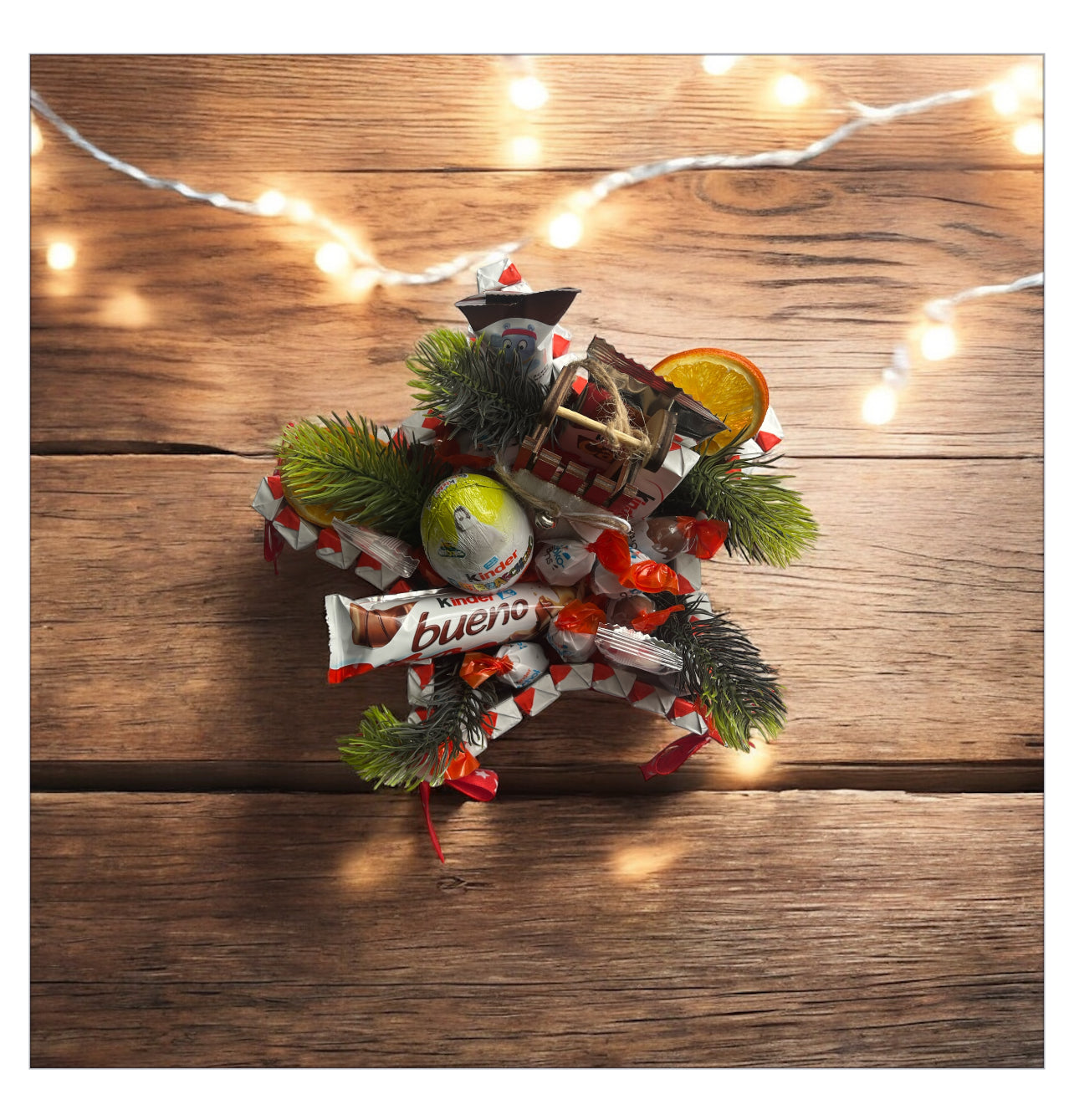 Kinderschokolade-Stern 25 cm  Einzigartiges Geschenk für Weihnachten