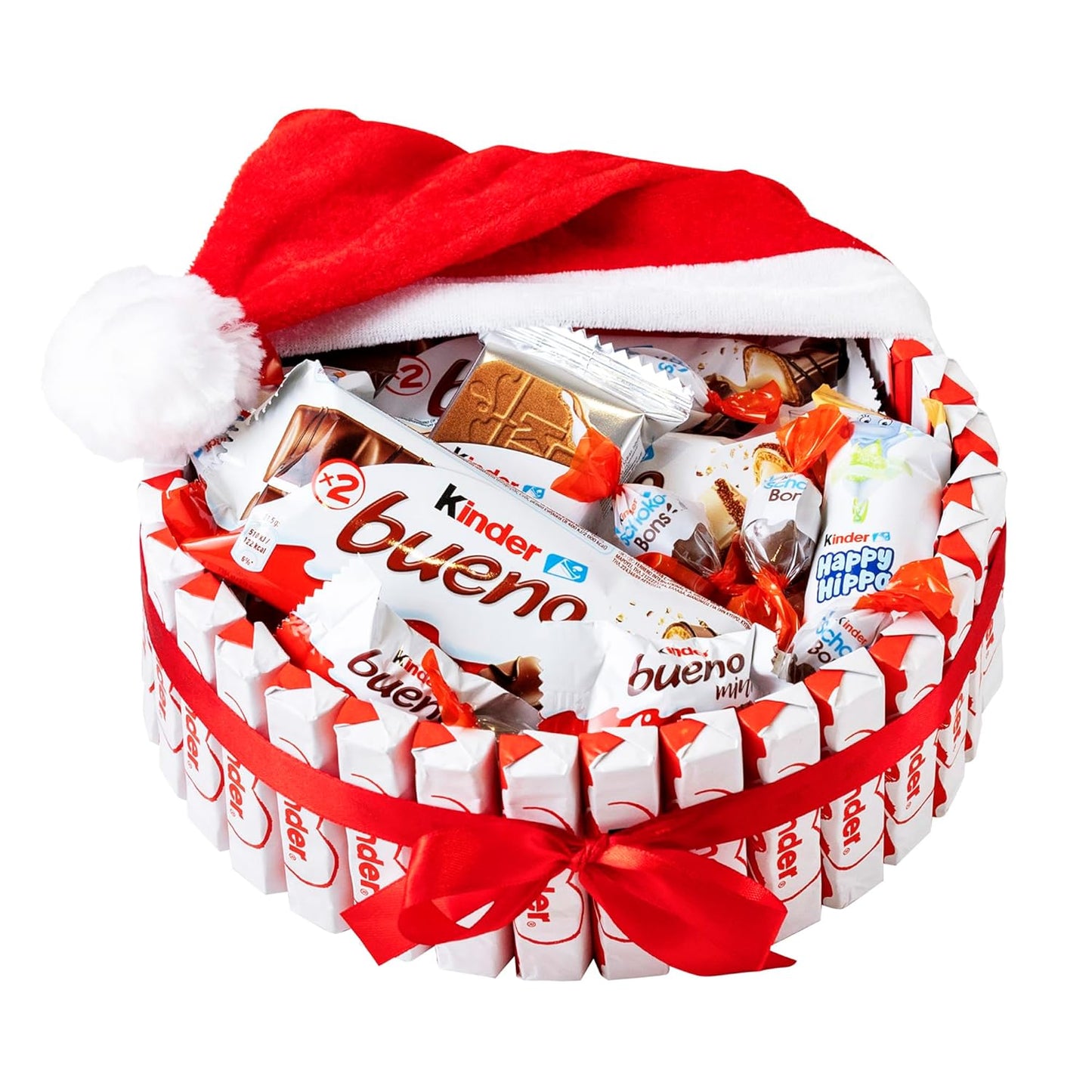 Nikolaus-Korb und Weihnachtsmütze von Kinder