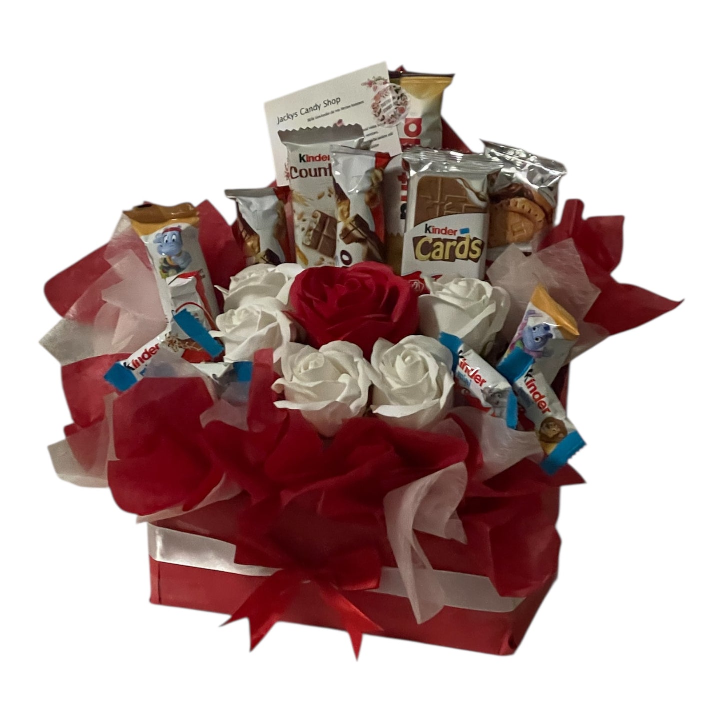 Kinder-Schokoladen-Geschenkset mit Seifenrosen