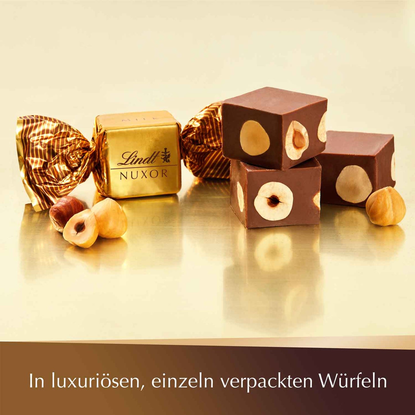 Rosige Überraschung gefüllt mit Lindtkugel