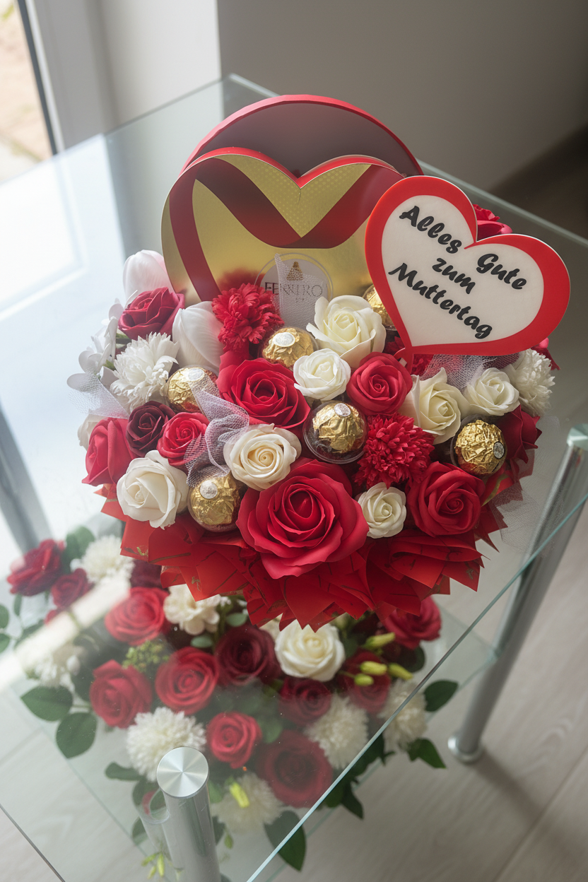 Herzensgruss de Luxe – Florale Genuss-Box