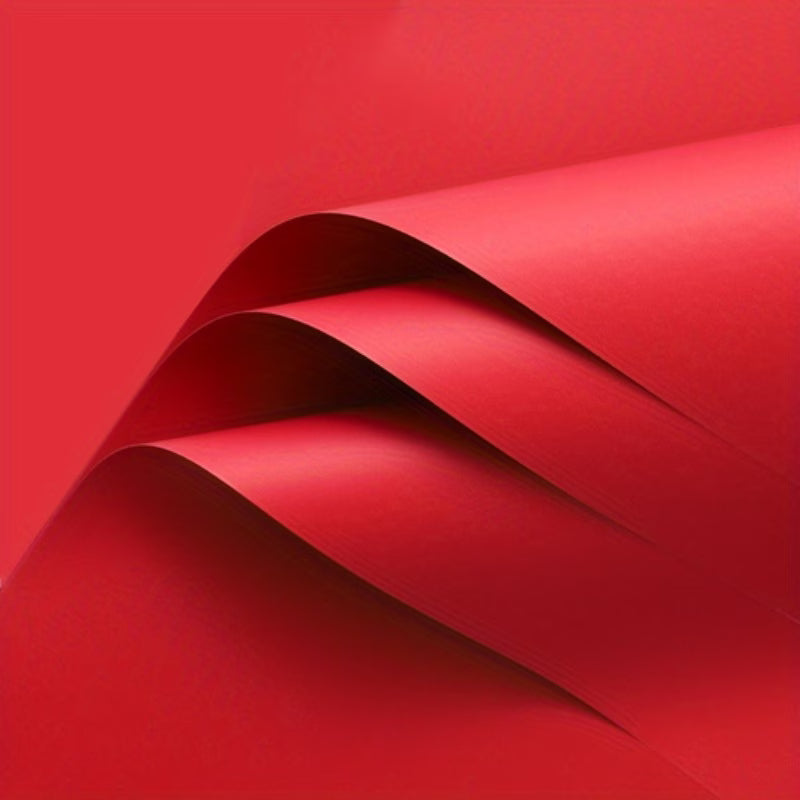 Einfarbiges Blumenpapier Wasserfest (ROT)