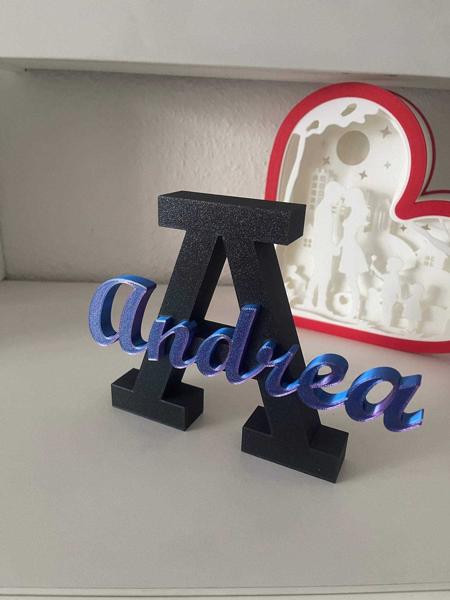 Dein Name im Fokus – Personalisierter 3D-Deko-Buchstabe