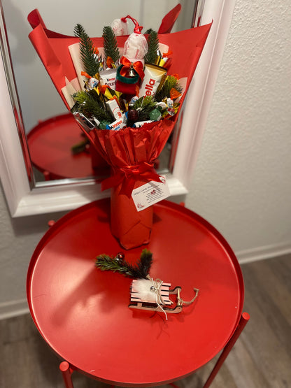 Essbarer Blumenstrauß mit Kinder-Schokolade "Nikolaus-Freude"