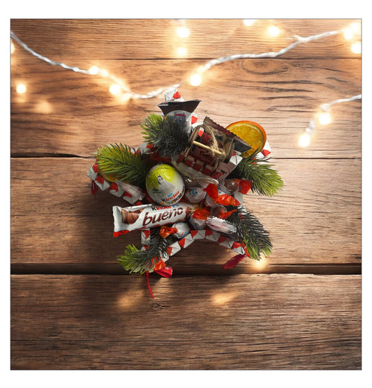 Kinderschokolade-Stern 25 cm  Einzigartiges Geschenk für Weihnachten