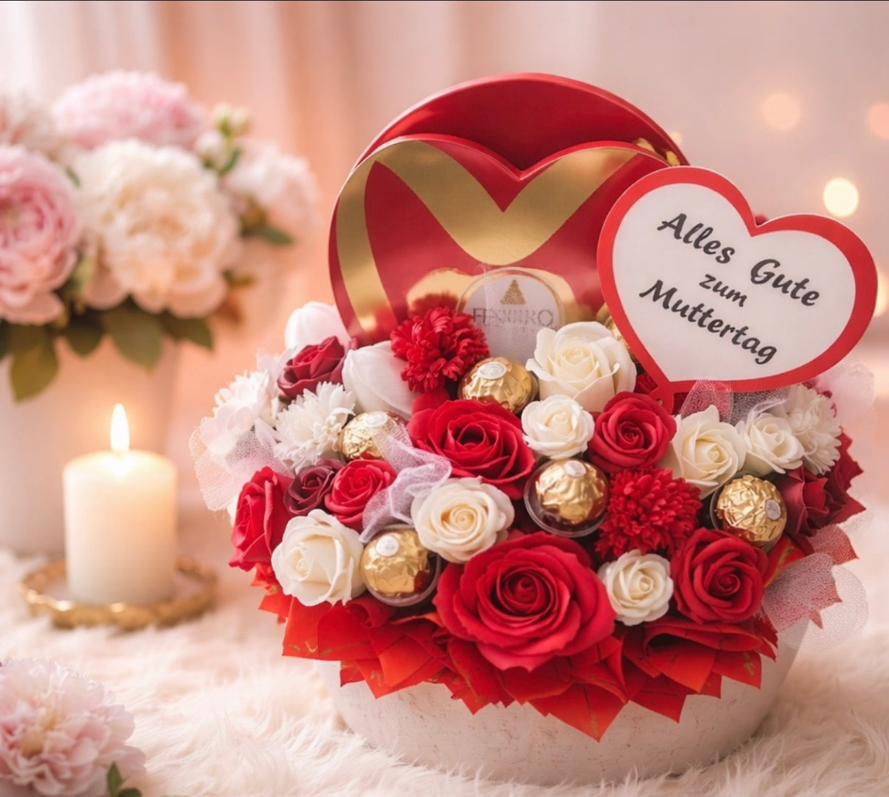 Herzensgruss de Luxe – Florale Genuss-Box