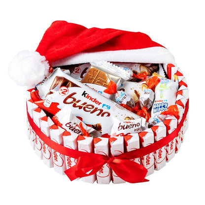 Nikolaus-Korb und Weihnachtsmütze von Kinder