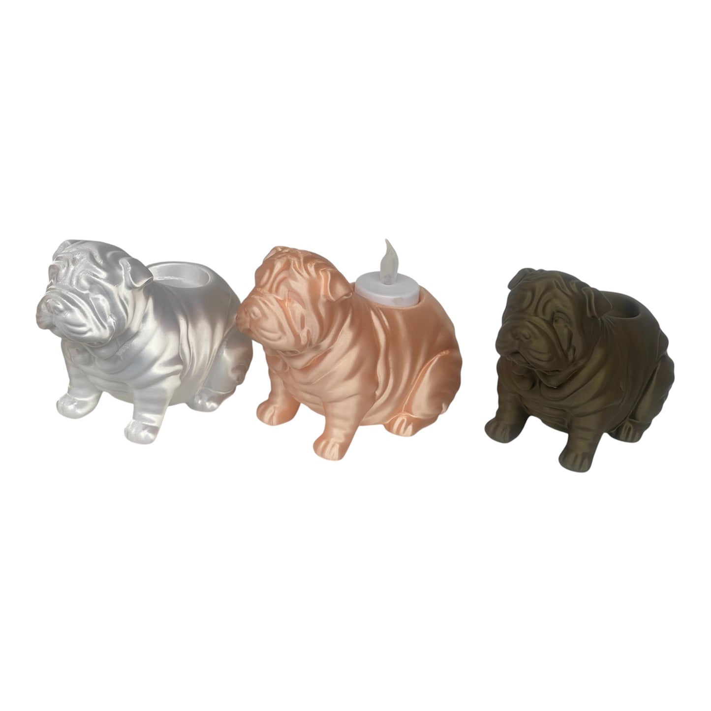 Shar-Pei Teelichthalter aus dem 3D-Druck – Licht schenken, Pfoten helfen! 🐾🕯️