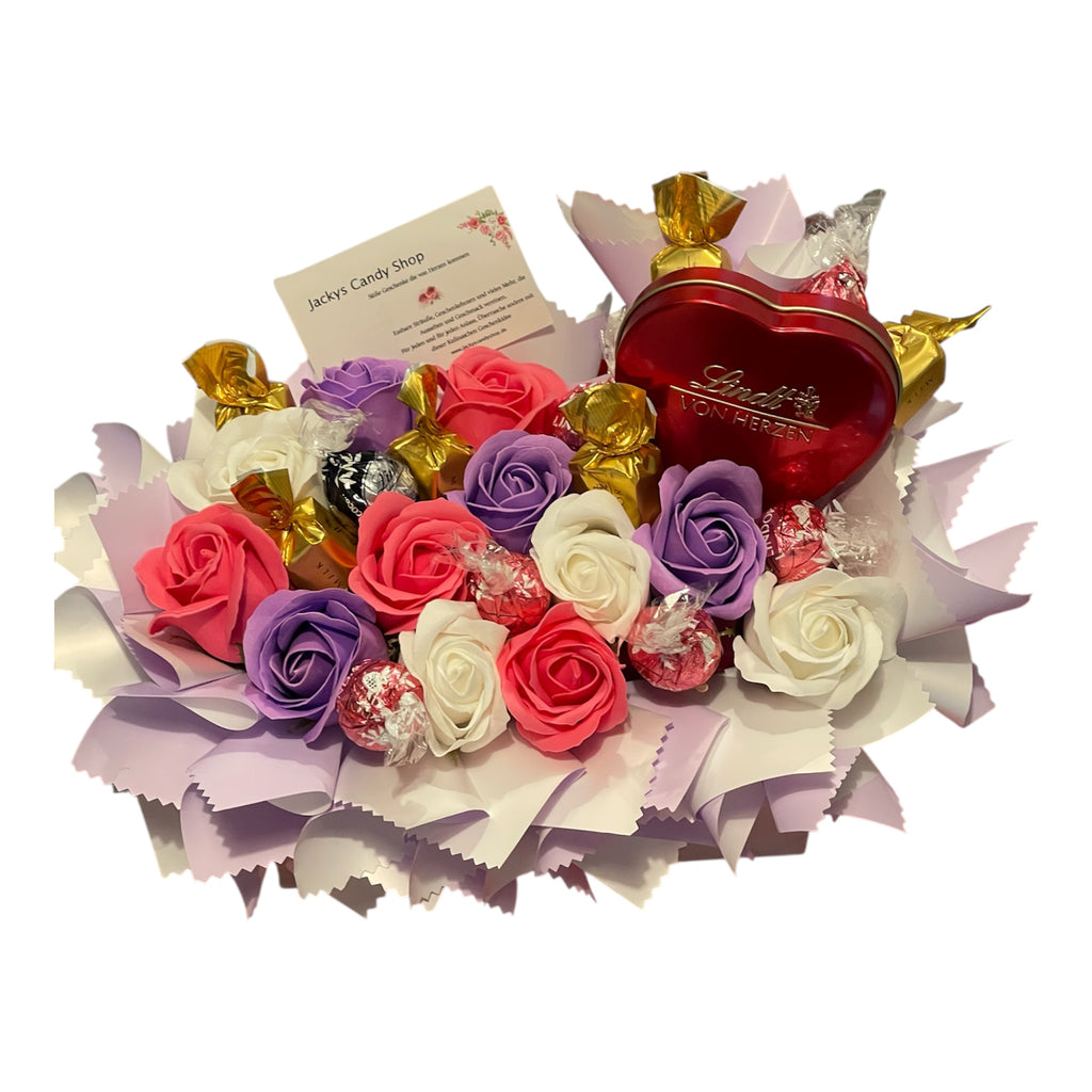 Rosige Überraschung gefüllt mit Lindtkugel