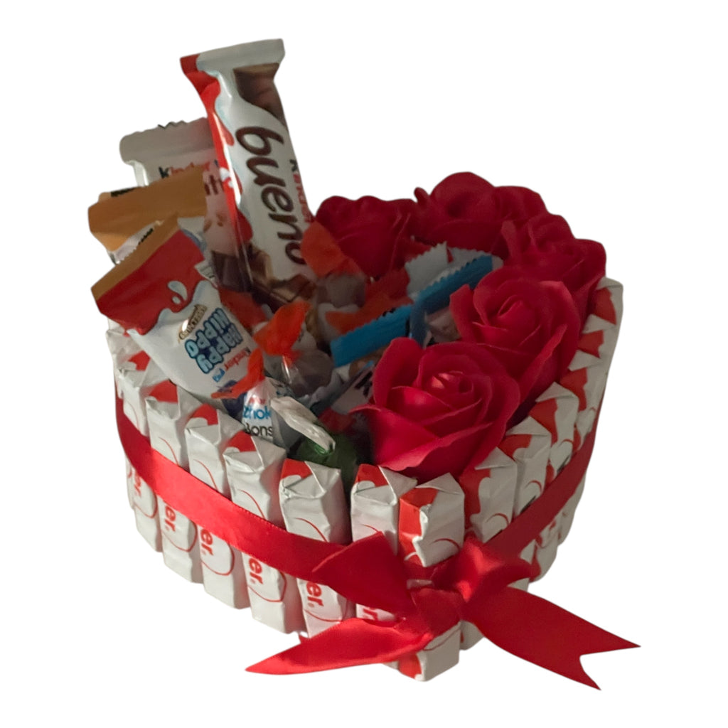 "Geschenk der Liebe" Herz gefüllt mit Kinderschokolade