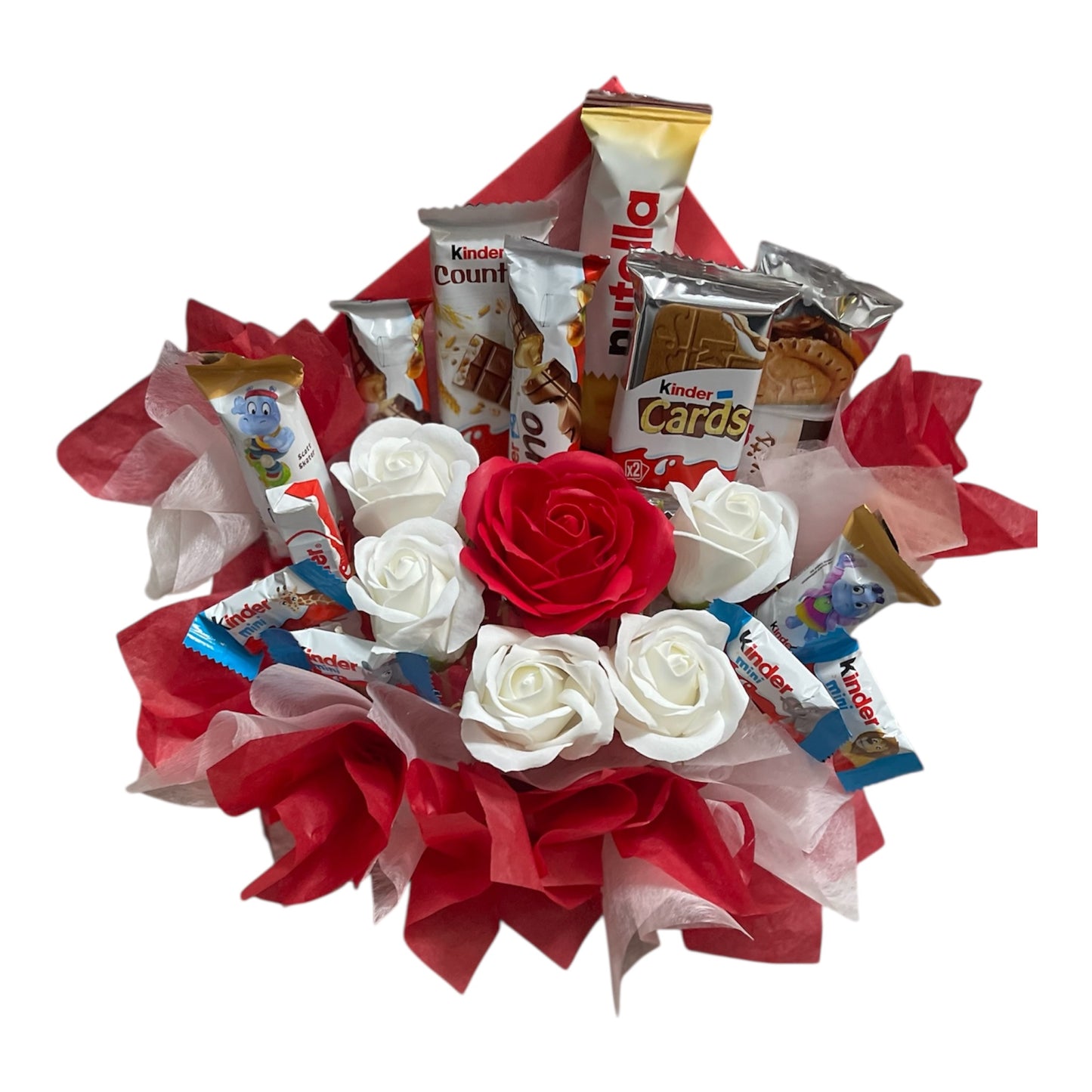 Kinder-Schokoladen-Geschenkset mit Seifenrosen