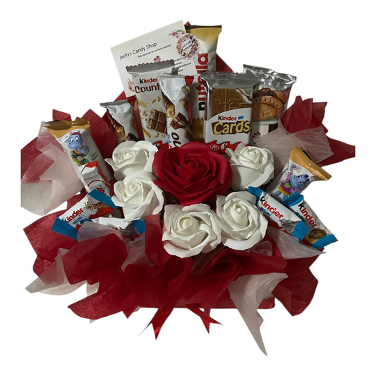 Kinder-Schokoladen-Geschenkset mit Seifenrosen