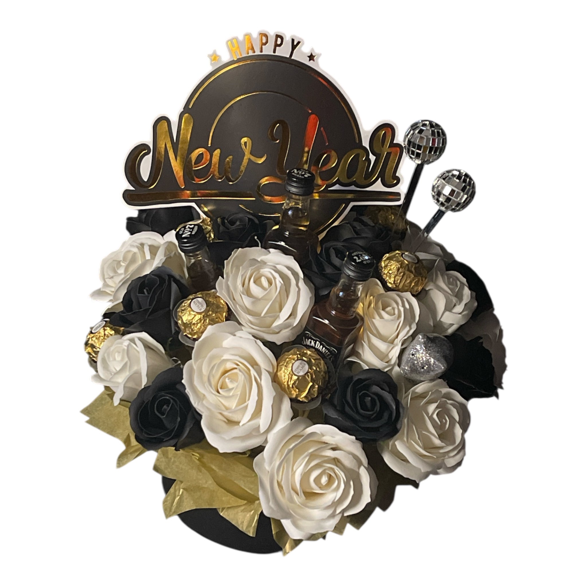 Box Schwarz/Weiß/Gold