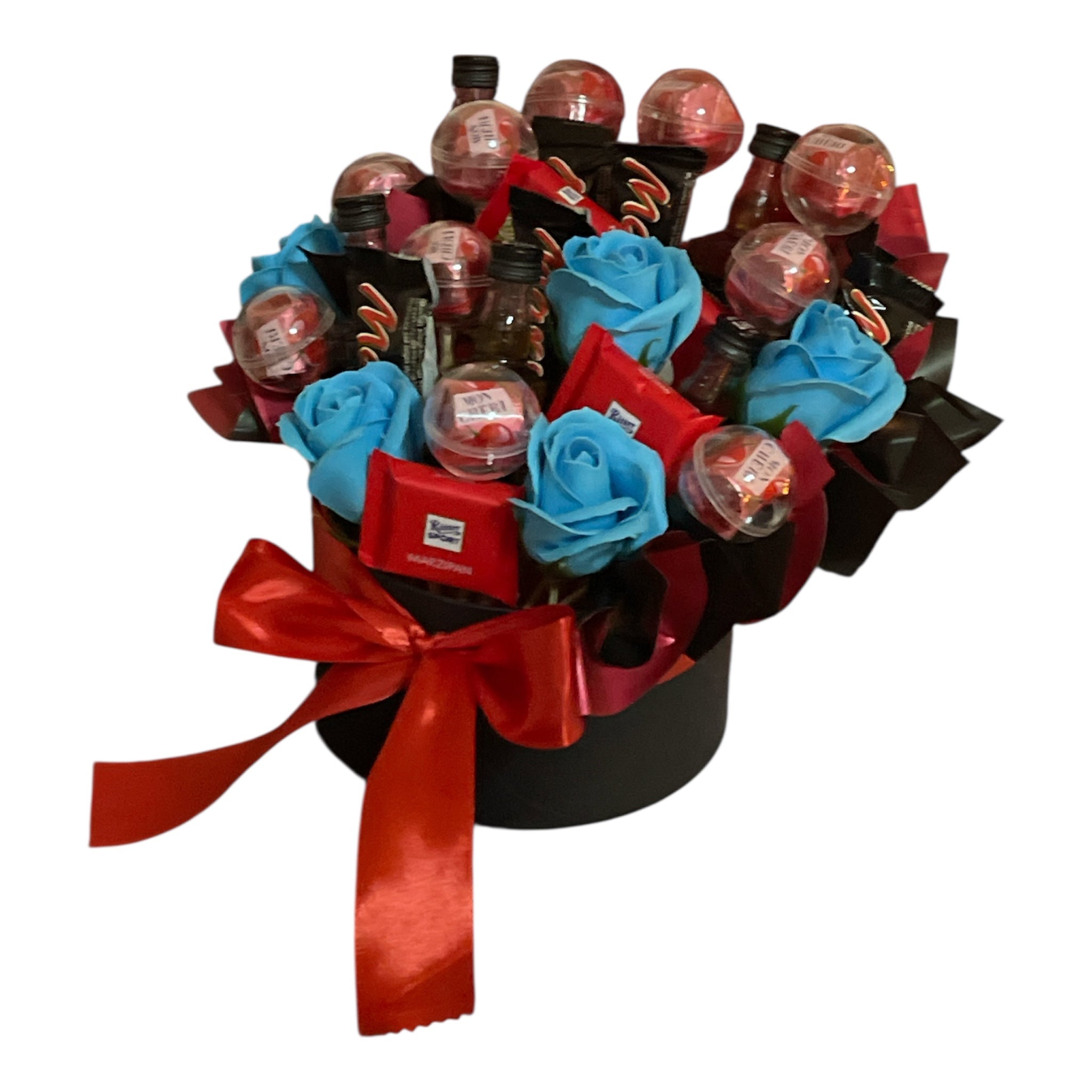 Geschenkbox mit Schokolade, Whisky & Seifenrosen – Das perfekte Mix-Paket