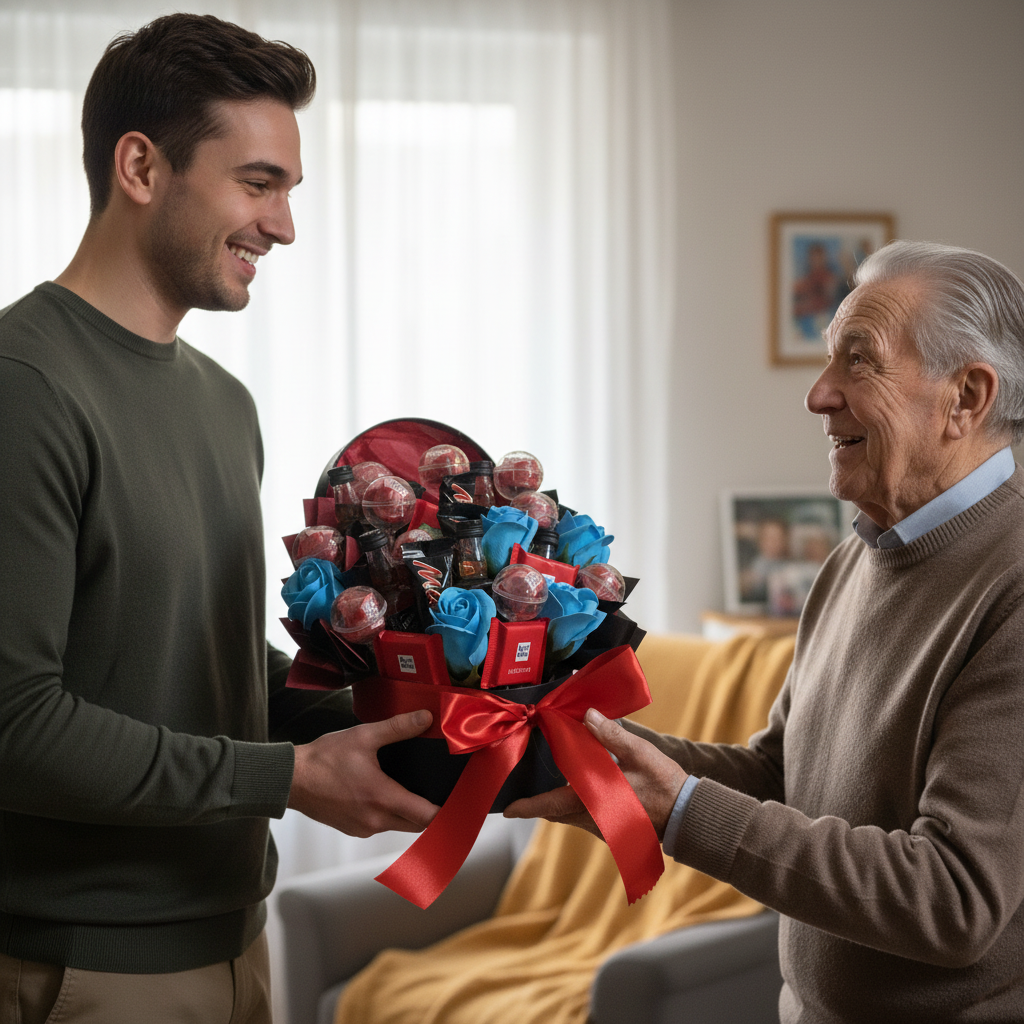 Geschenkbox mit Schokolade, Whisky & Seifenrosen – Das perfekte Mix-Paket