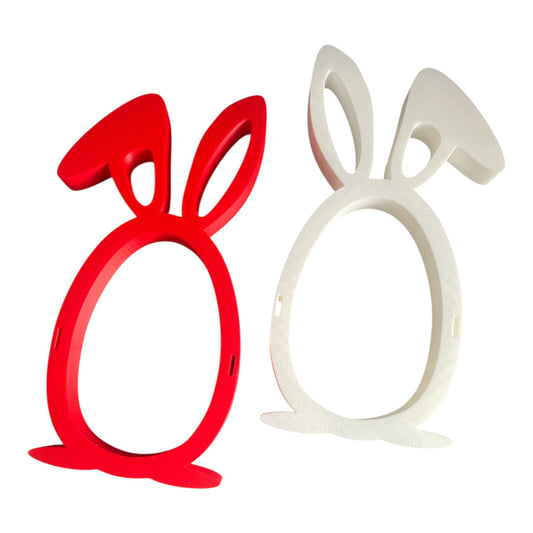 Osterhase mit Knick Ohrhalterung für Ü-Ei