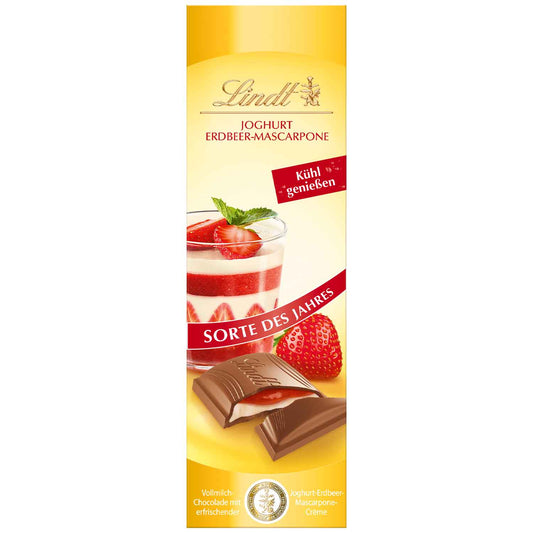 Lindt Joghurt Erdbeer-Mascarpone Vollmilch Tafel 100g
